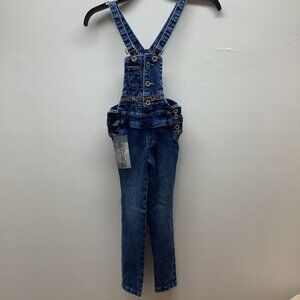 Minetti Girls Size 8 Jeans Romper With Two Belts New With Tags